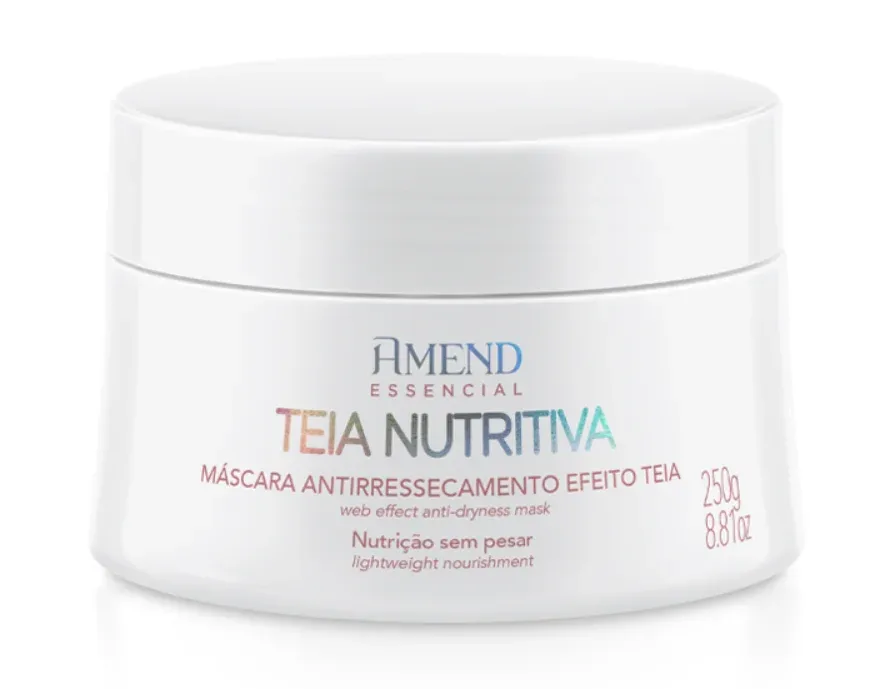Pote branco da máscara Amend Essencial Teia Nutritiva de 250 g