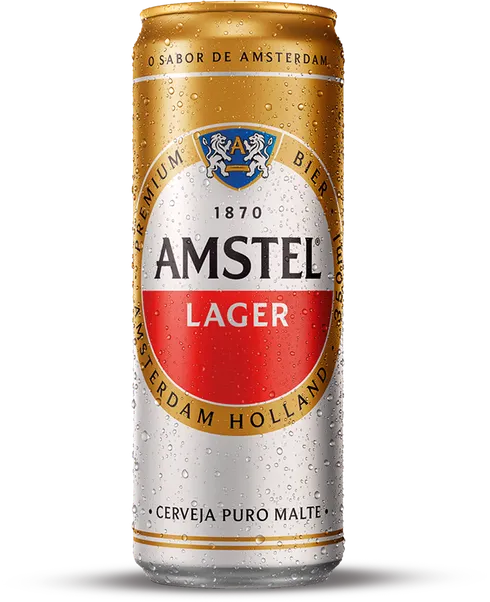 Latas de Amstel apresentadas no material oficial da promoção AmPm