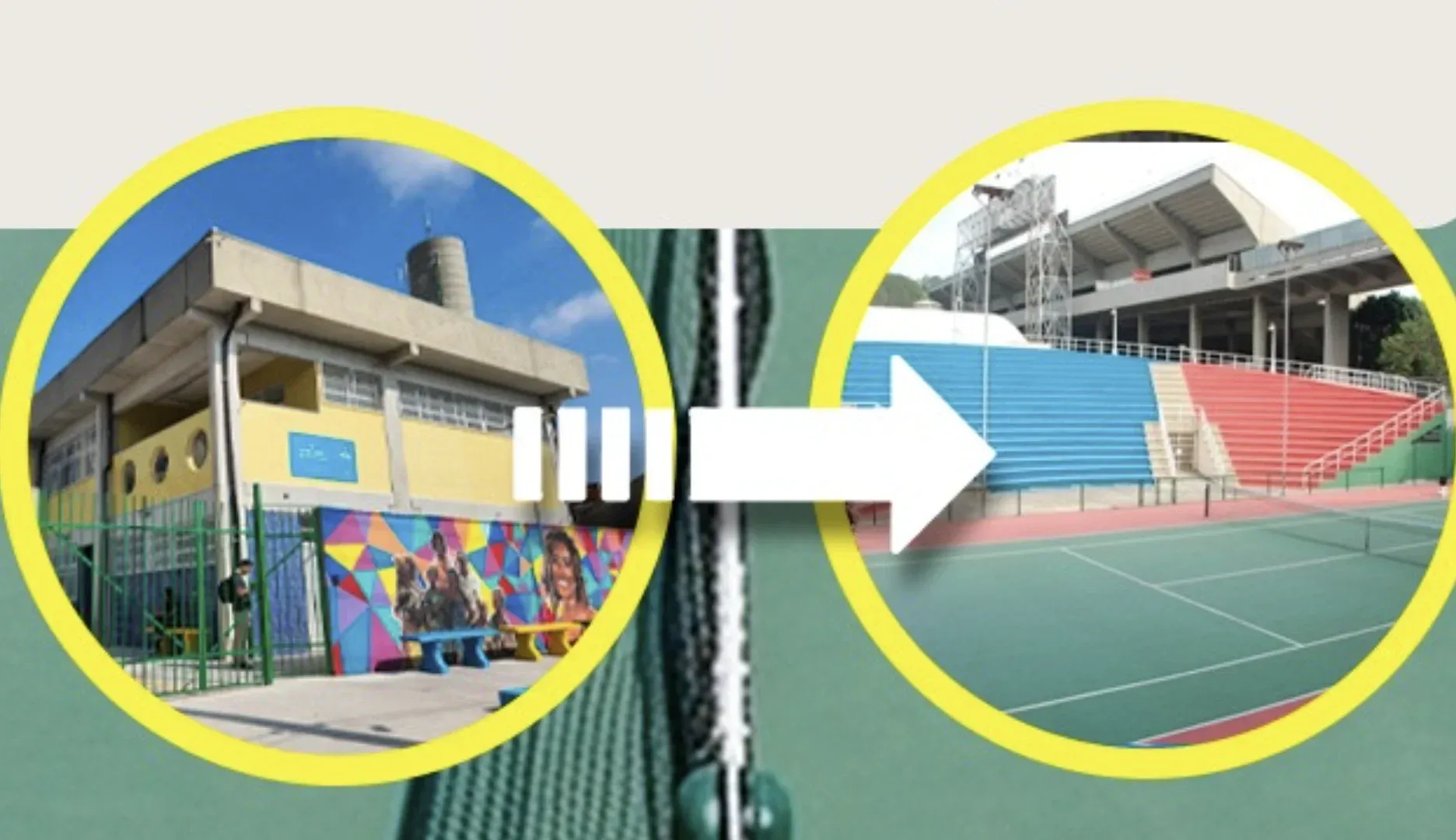 Centro esportivo da Prefeitura de São Paulo que oferece aulas de tênis