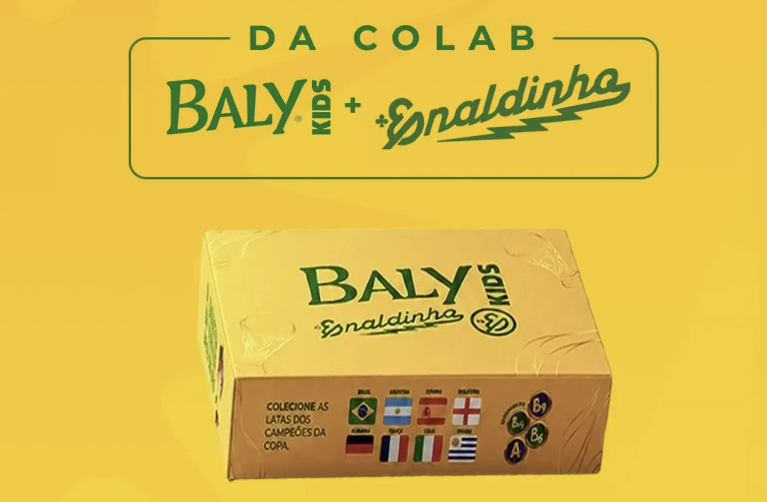 Presskit da Baly Kids em parceria com o Enaldinho