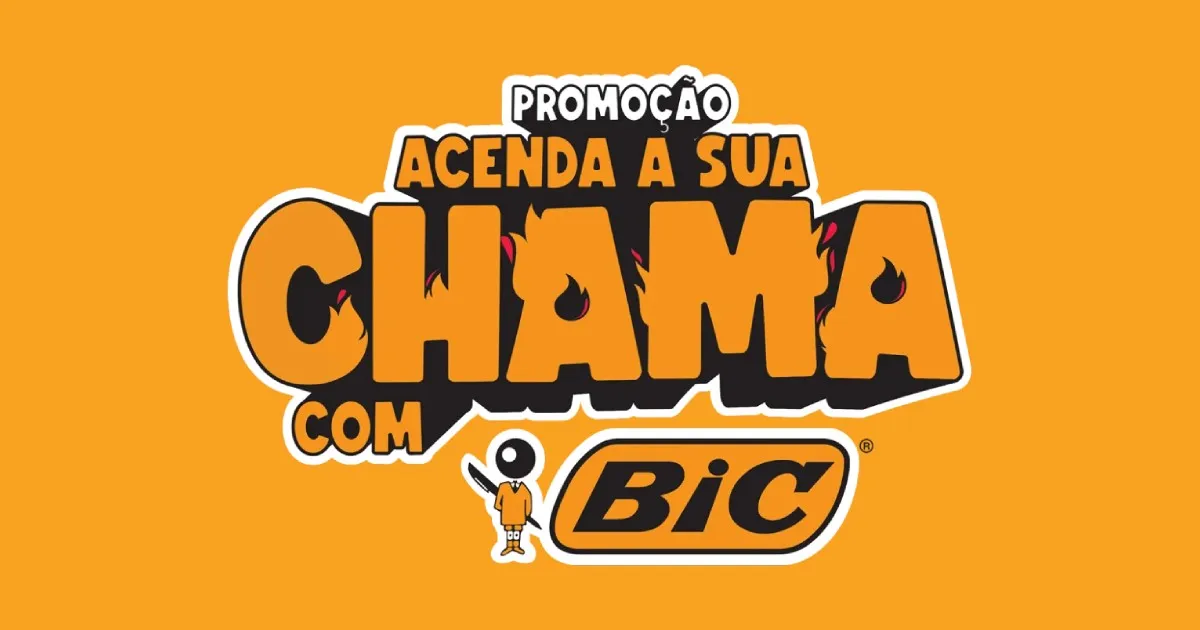 Arte oficial da promoção Acenda a Sua Chama com BIC