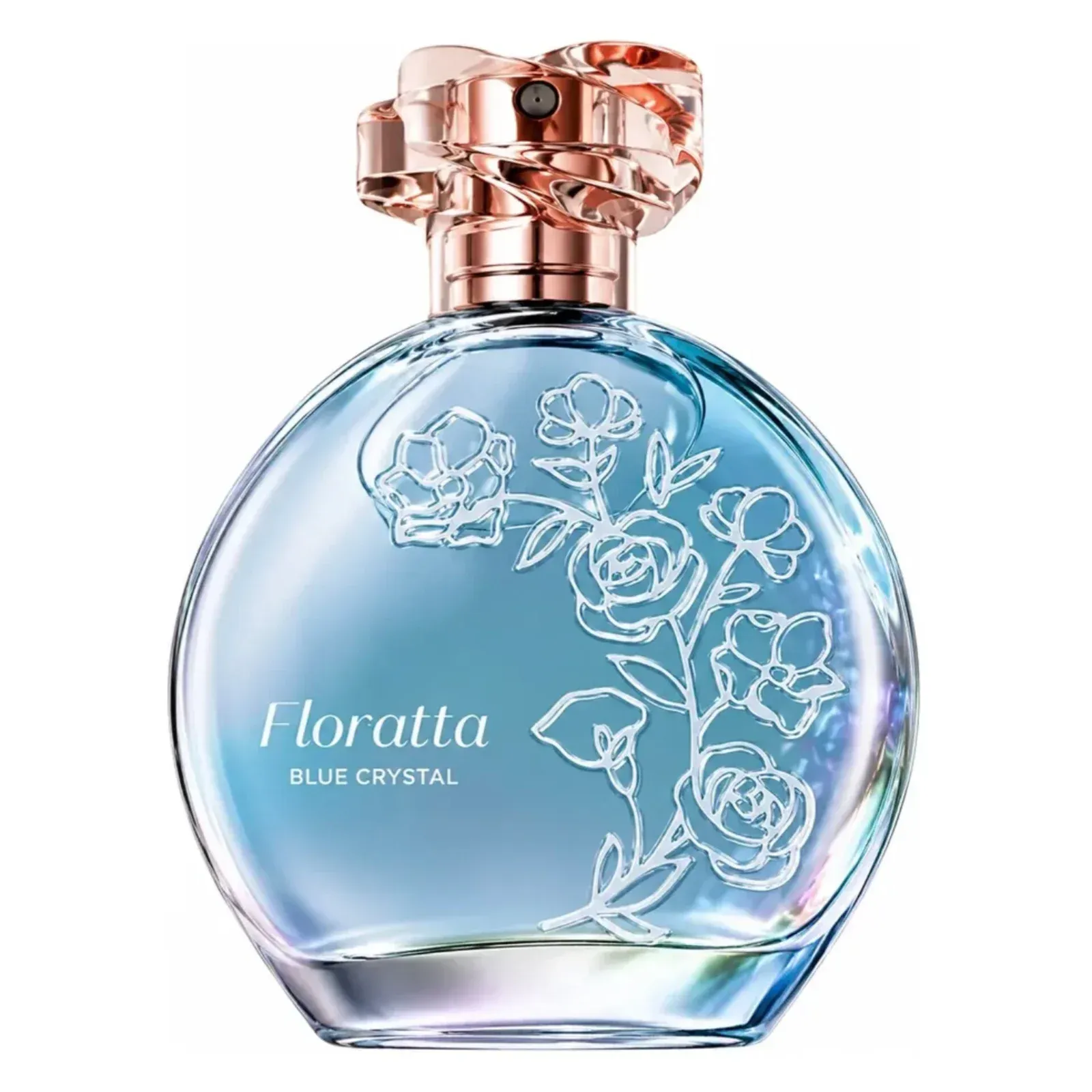 Frasco do perfume Floratta Blue Crystal, de O Boticário