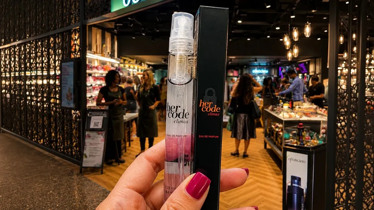 Brinde grátis: Promoção O Boticário: Miniatura do Perfume Her Code Clímax para Clientes