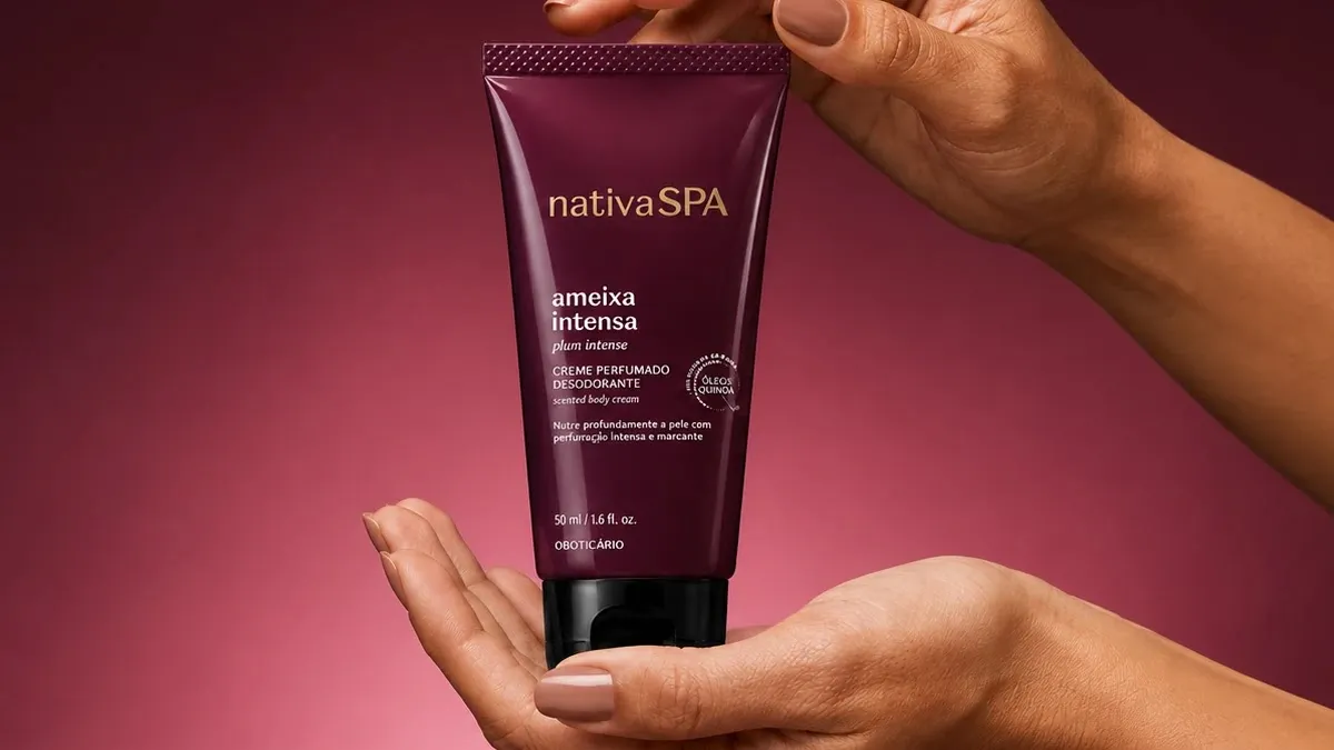 Brinde grátis: Brinde Grátis O Boticário: creme Nativa SPA Ameixa Intensa 50ml em duas etapas
