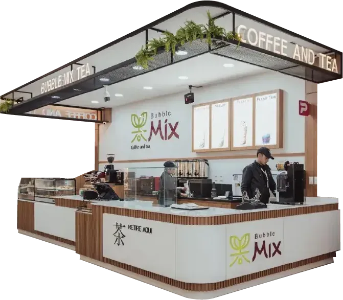 Fachada de uma loja da rede Bubble Mix Tea