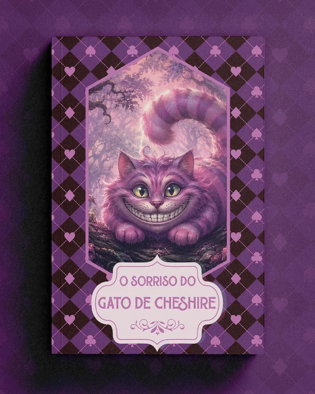 Capa da antologia O Sorriso do Gato de Cheshire, da Cartola Editora