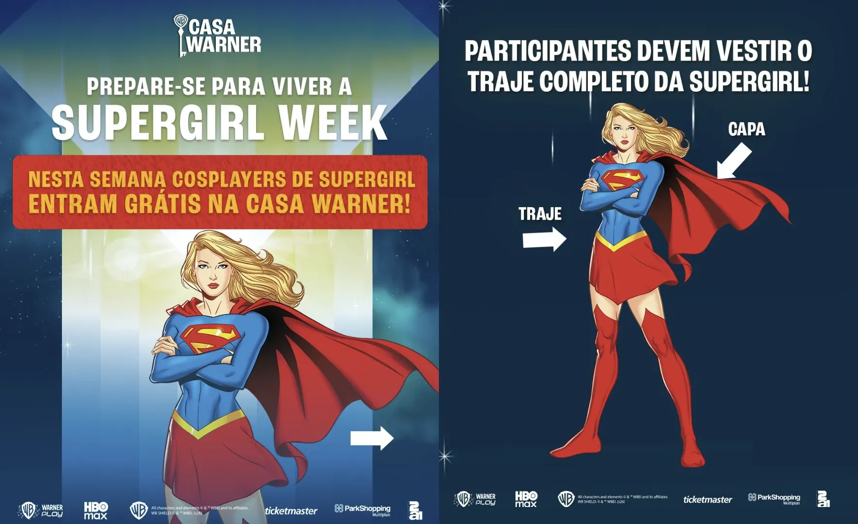 Casa Warner libera entrada grátis na Supergirl Week em Brasília
