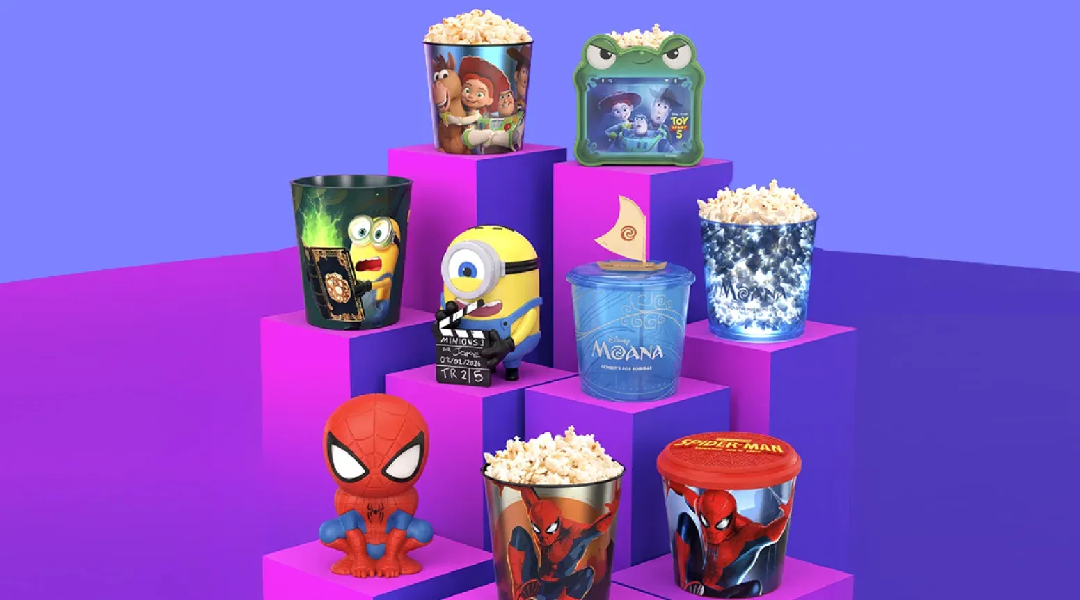 Brinde grátis: Desconto Cine Araújo: baldes colecionáveis com 50% off