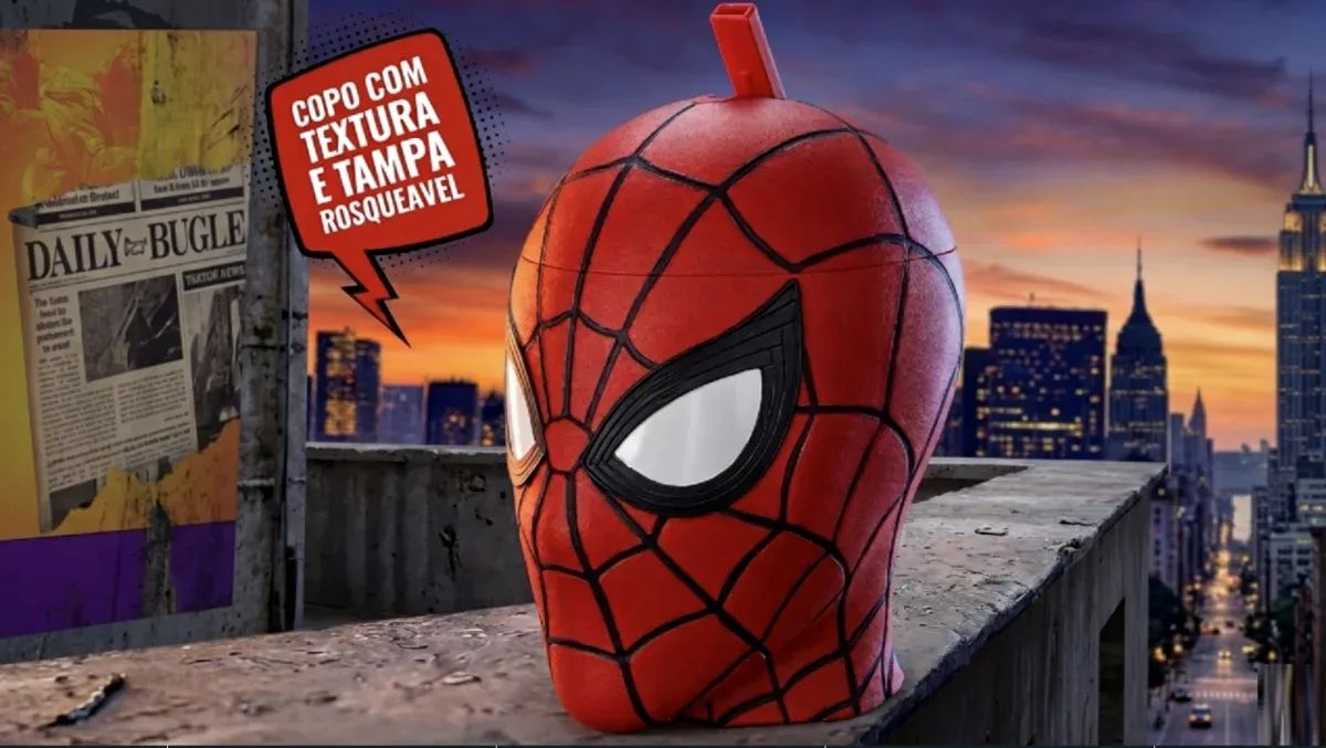 Brinde grátis: Promoção Cinemark Homem-Aranha: Copo Colecionável no Combo de Estreia