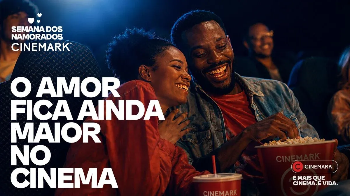 Promoção Semana dos Namorados da Cinemark com ingresso em dobro