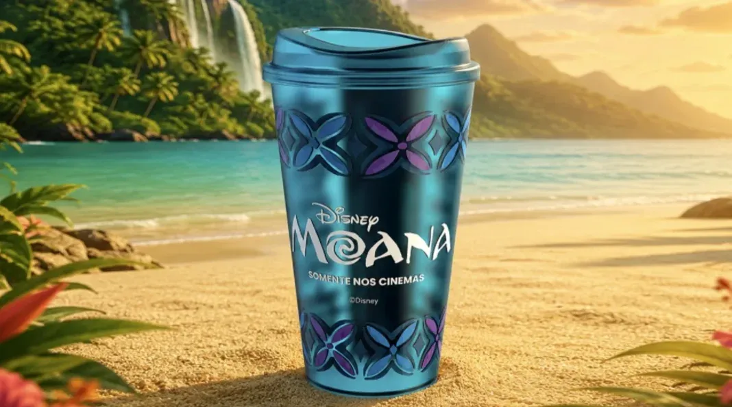Brinde grátis: Copo Colecionável Moana no Cinépolis: como levar o copo do live-action