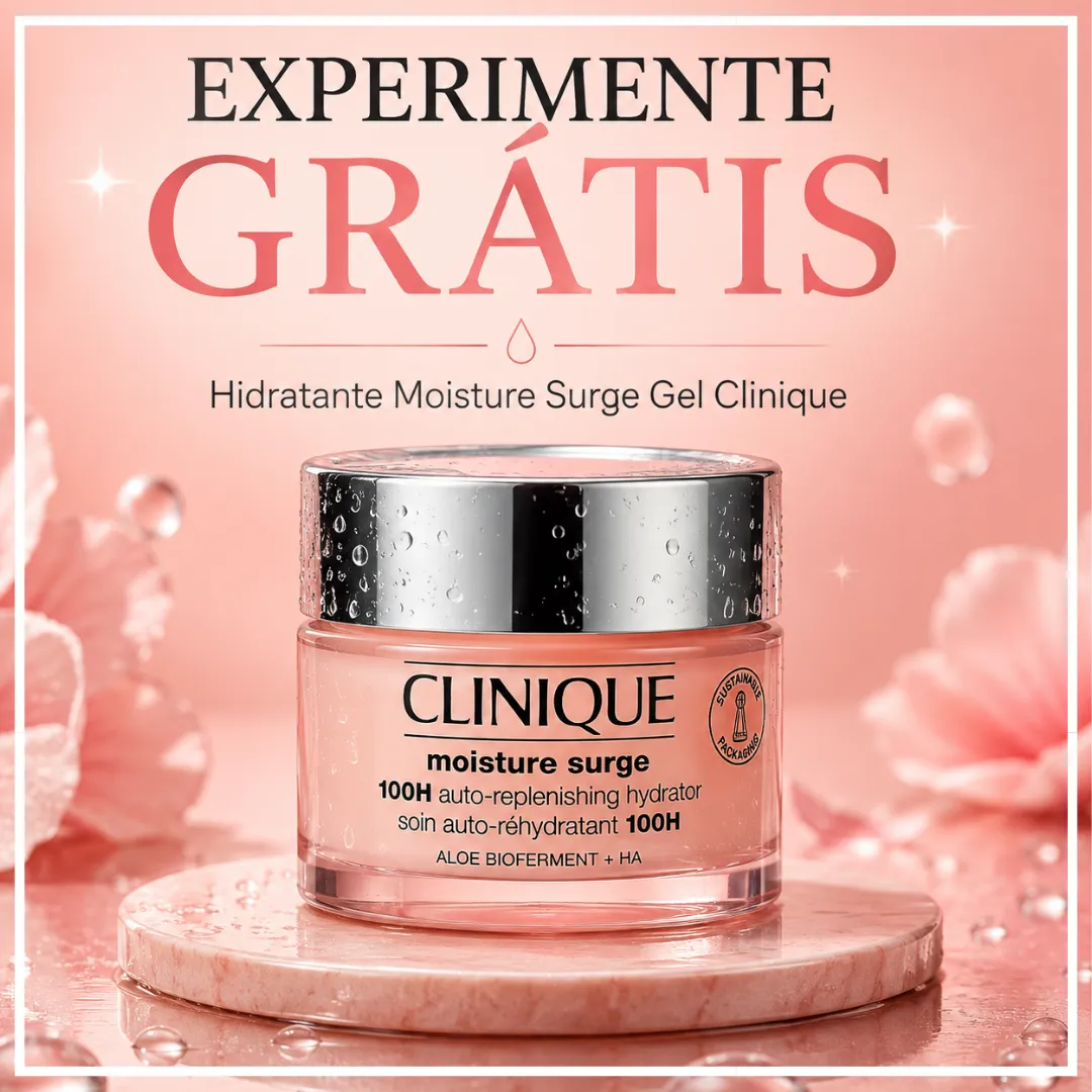 Brinde grátis: Experimente Grátis Clinique Moisture Surge Gel: Cadastre-se para Receber o Hidratante de 15 ml