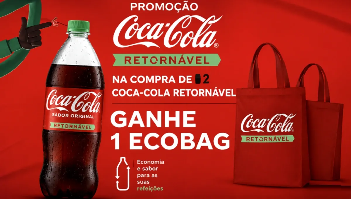 Brinde grátis: Compre e Ganhe Coca-Cola: Ecobag Oficial da Copa na Troca da Nota