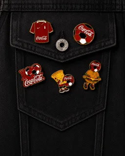Pin colecionável da Coca-Cola