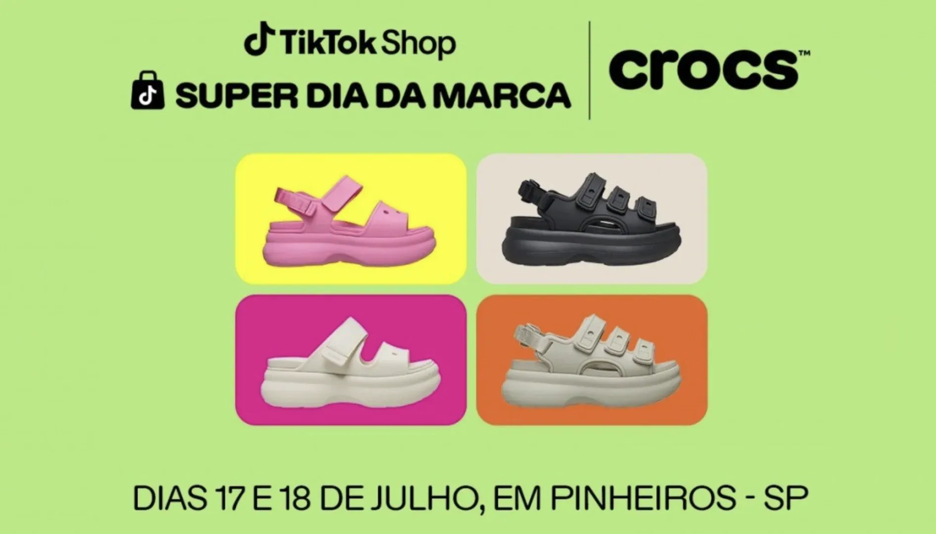 Casa Crocs em parceria com a TikTok Shop