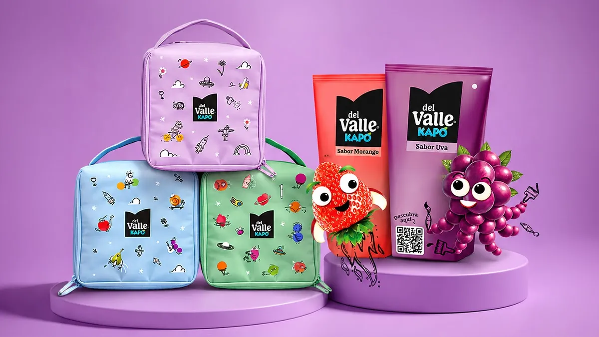 Brinde grátis: Compre e Ganhe Del Valle e Kapo: Lancheira Térmica na Volta às Aulas