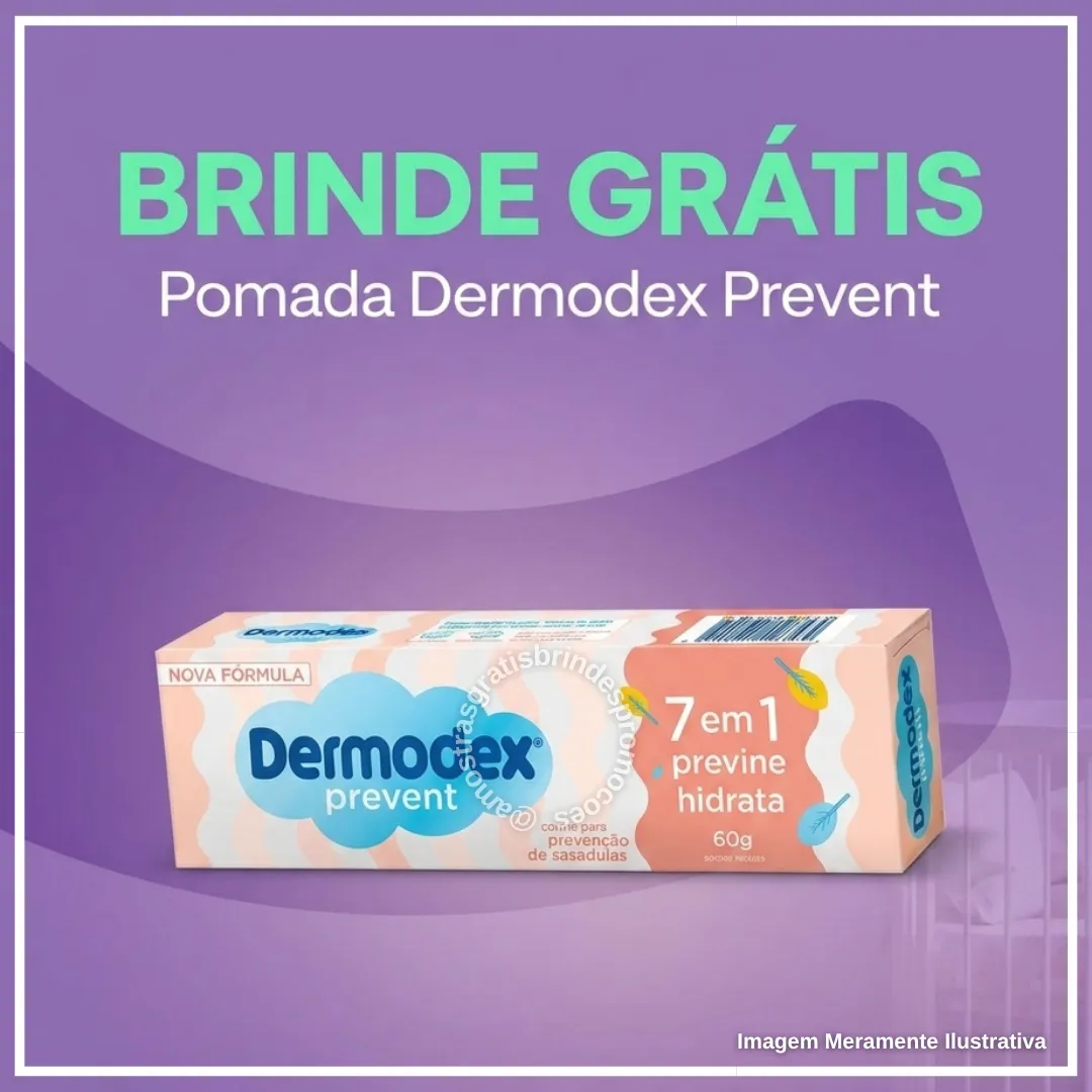 Brinde grátis: Brinde Grátis Dermodex Prevent: Pomada para Assaduras via App Mimoo em SP