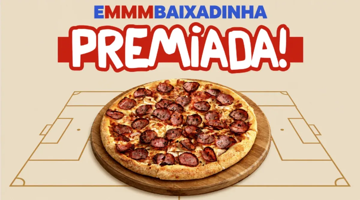 Brinde grátis: Promoção Domino's: Faça 30 Embaixadinhas e Concorra a Pizza Grátis nos Jogos do Brasil