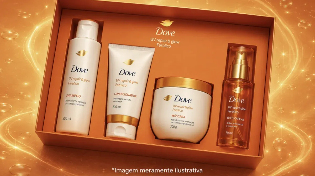 Brinde grátis: Sorteio Dove: Concorra a Secadores, Viagens e R$ 1.000 em Vale-Compras