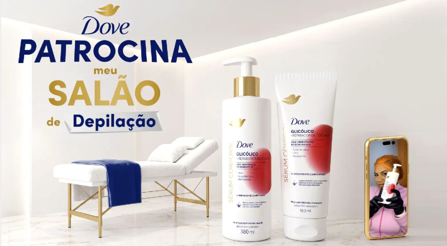 Brinde grátis: Sorteio Dove: Concorra a 1 Ano de Sérum Glicólico Criando Vídeo no TikTok