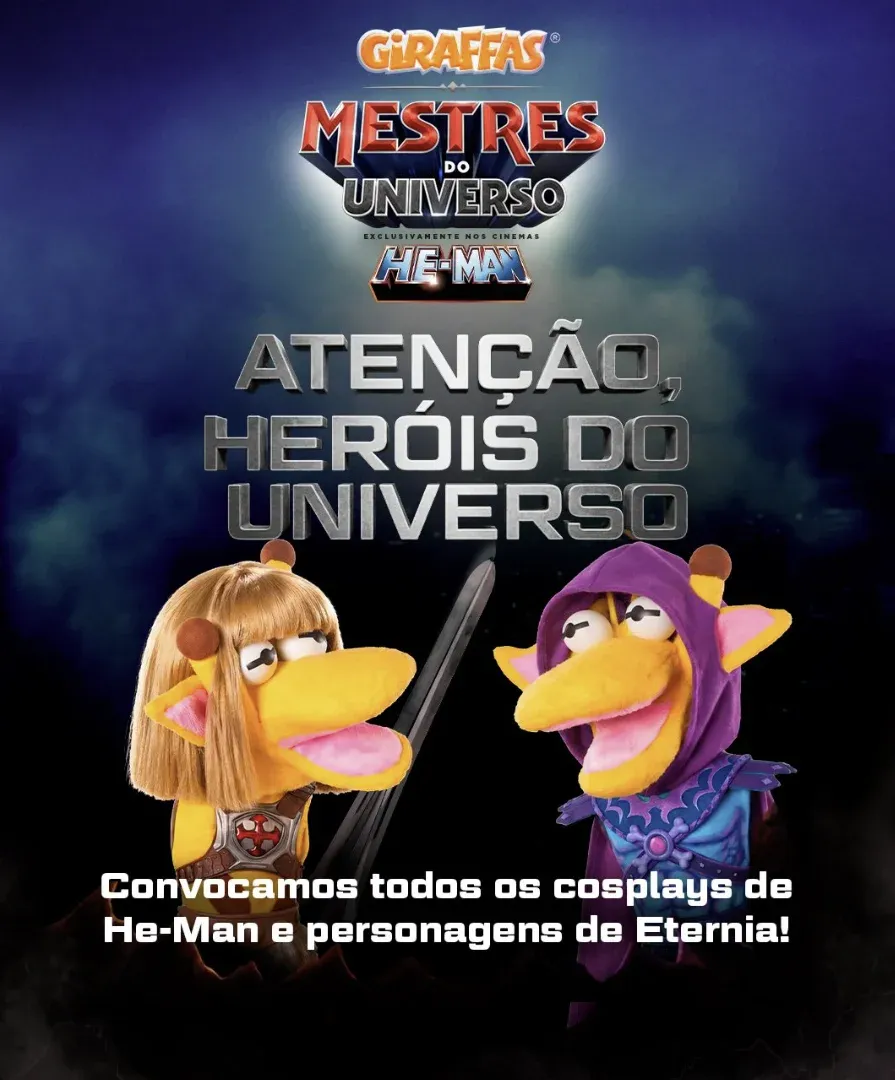 Banner da campanha do desafio He-Man do Giraffas