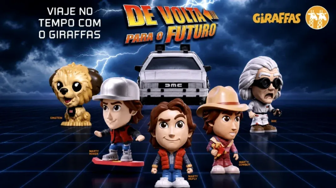 Brinde grátis: Compre e Ganhe Giraffas: GiraSurpresas de De Volta para o Futuro em 6 modelos