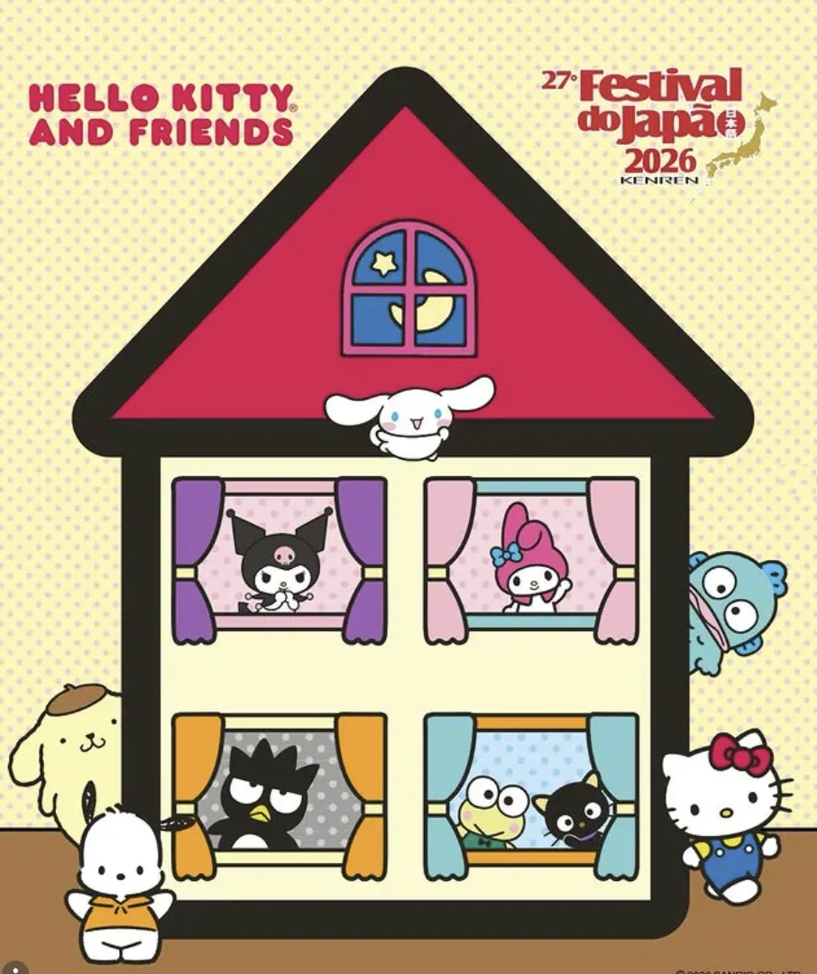 Estande da Hello Kitty no Festival do Japão 2026