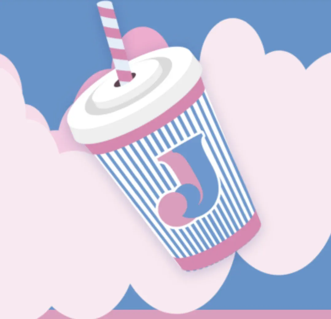 Copo de milkshake da Johnny Joy
