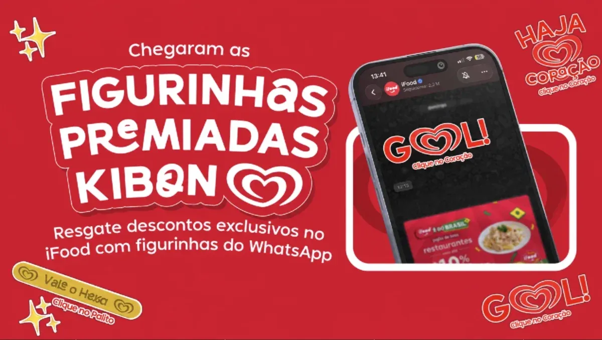 Brinde grátis: Promoção Kibon: Figurinhas no WhatsApp Liberam Cupons de Desconto no iFood