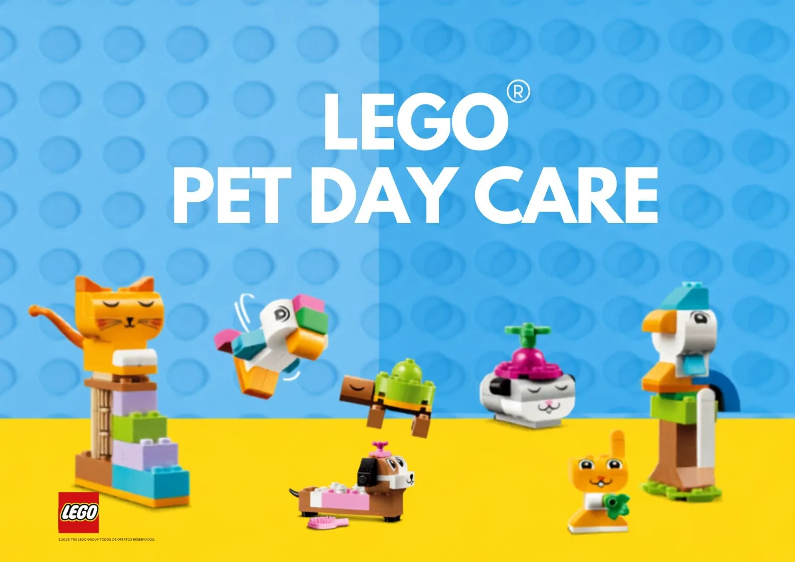 Brinde grátis: Brinde Grátis LEGO: Monte seu Próprio Pet no LEGO Pet Day Care do Pátio Paulista até 18/10