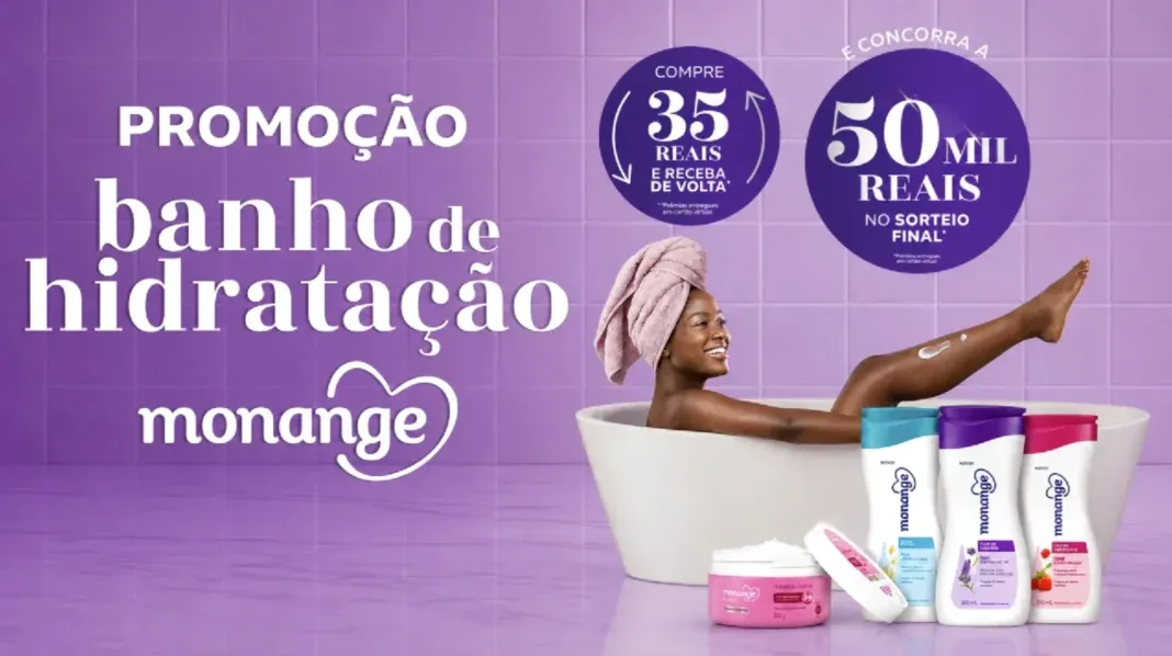Brinde grátis: Cashback Monange: Ganhe até R$35 de volta na campanha Banho de Hidratação