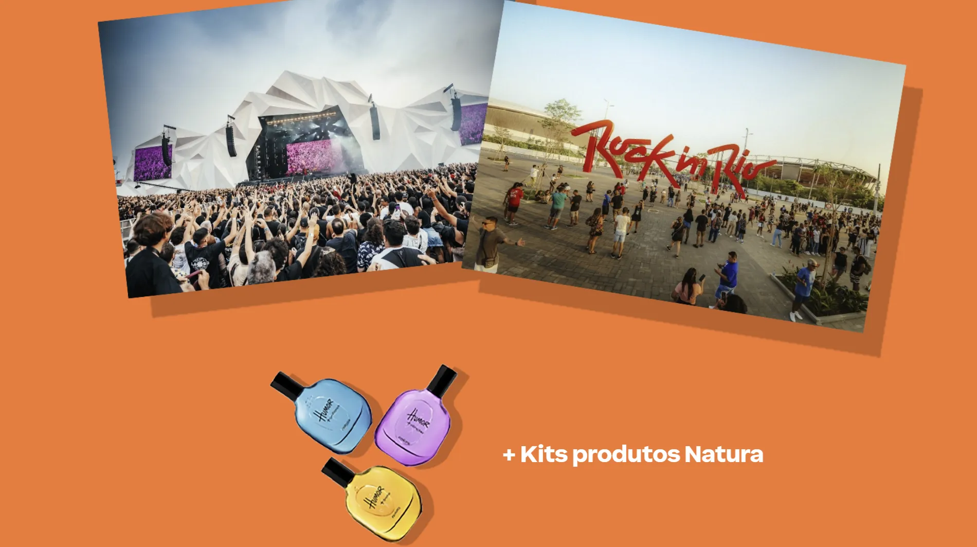 Kit e experiência Natura no Rock in Rio 2026