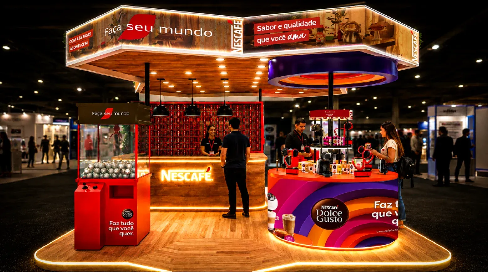 Brinde grátis: Brinde Grátis Nescafé: Máquina de Garra Distribui Brindes no Festival de Café em SP