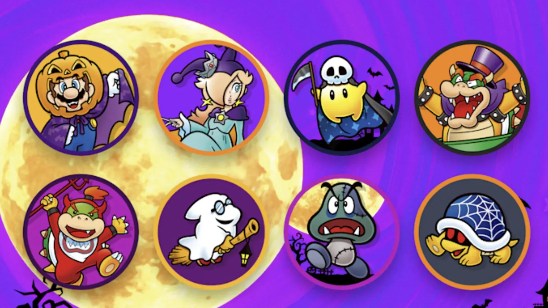 Brinde grátis: Promoção Nintendo: ícones de Halloween do Mario para assinantes do Switch Online