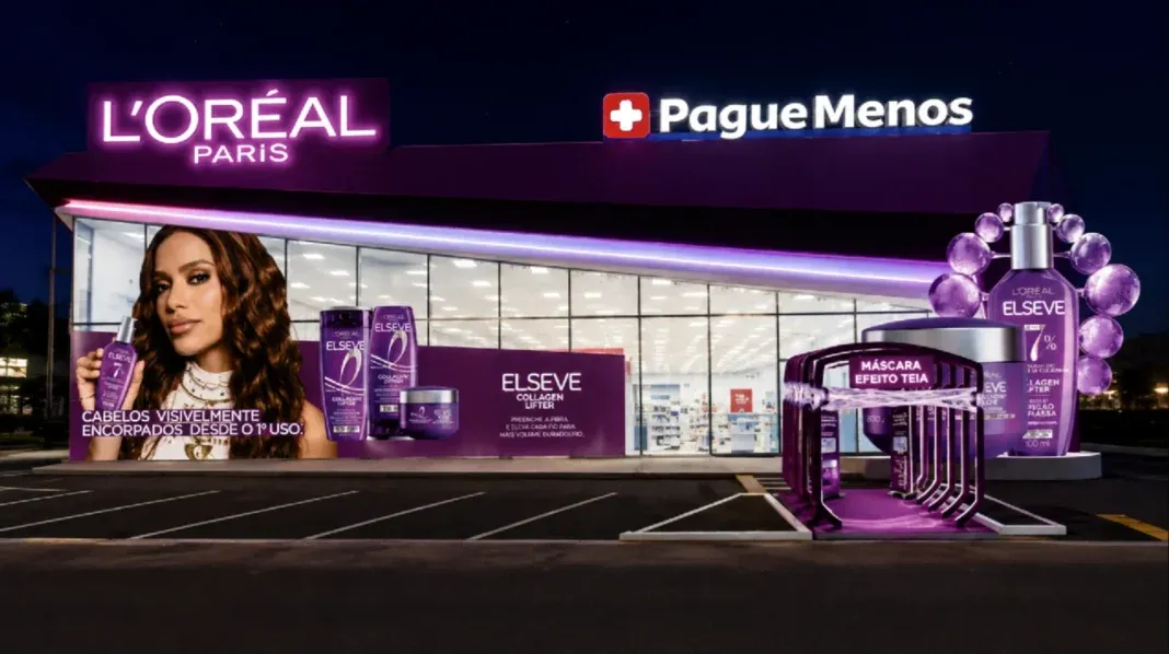 Brinde grátis: Brinde Grátis Elseve em Fortaleza: Pague Menos vira cenário da linha Collagen Lifter