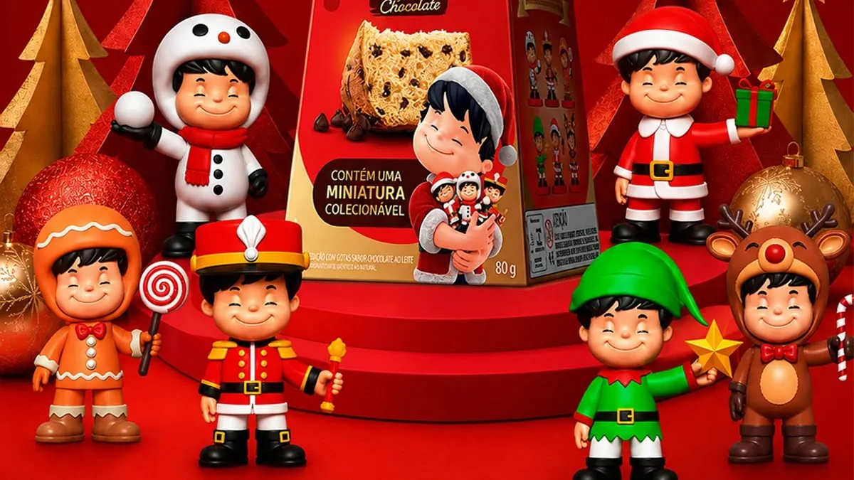 Brinde grátis: Compre e Ganhe Panco: Mini Panettone Vem com Colecionável do Panquinho no Natal 2026