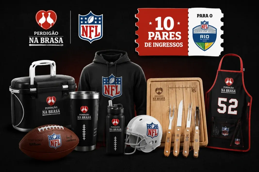 Brinde grátis: Sorteio Perdigão Na Brasa: Concorra a Ingressos da NFL no Maracanã e Kits de Churrasco