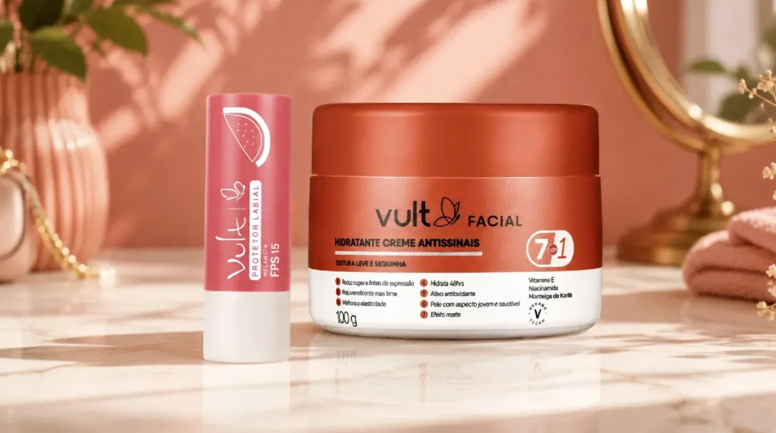 Brinde grátis: Brinde Grátis Riachuelo: Kit Vult com Creme Facial e Protetor Labial em 10 Cidades