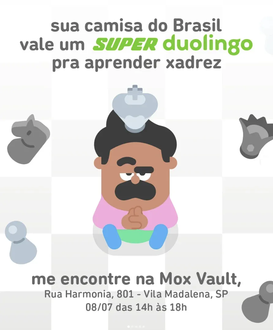 Duolingo troca camisas da Seleção por seis meses de Super Duolingo