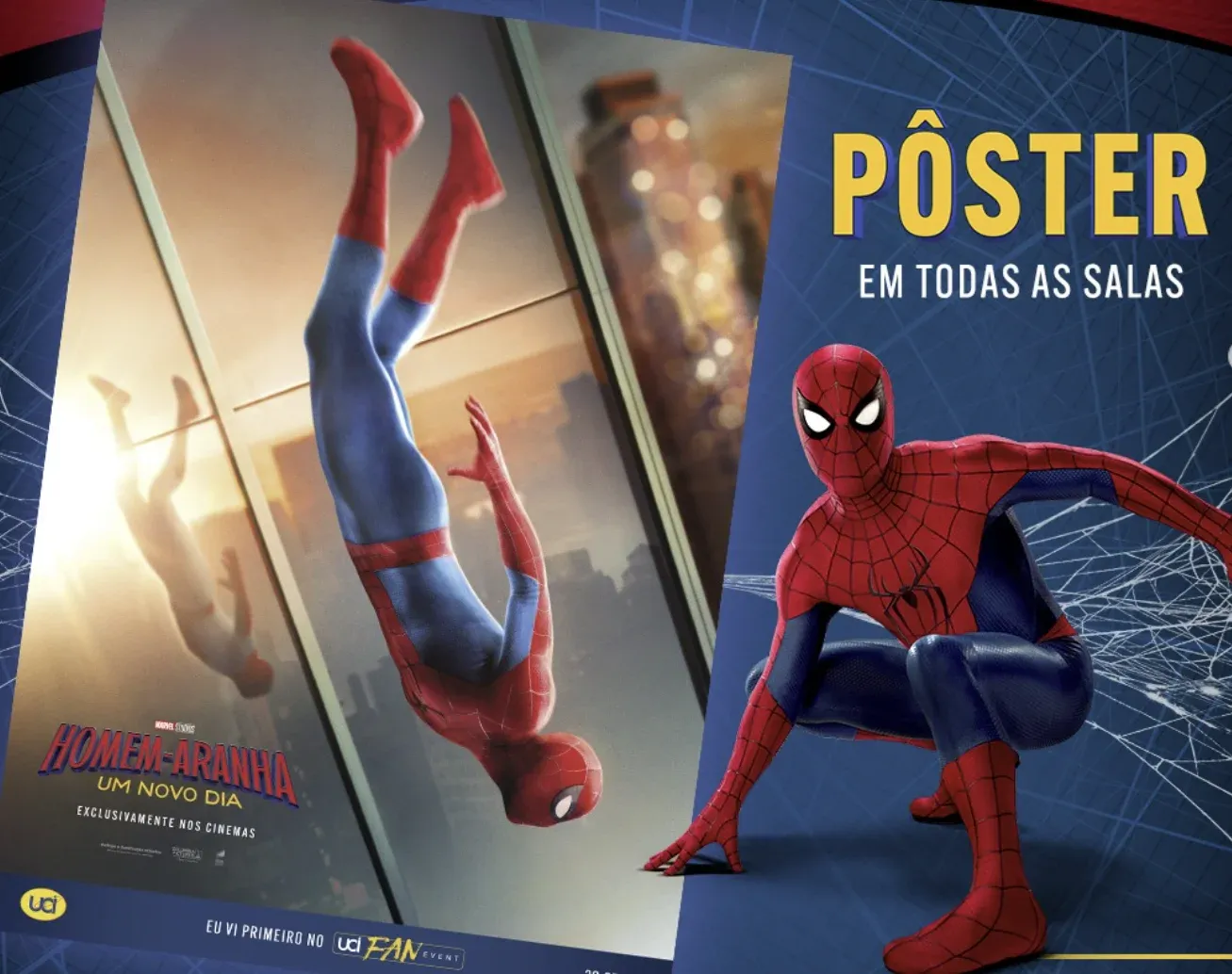 Pôster exclusivo de Homem-Aranha distribuído no UCI Fan Event