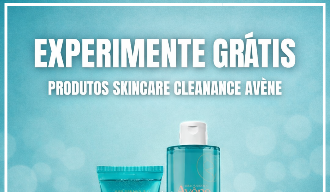 Imagem promocional do brinde Experimente Grátis Produtos Skincare Cleanance Avène